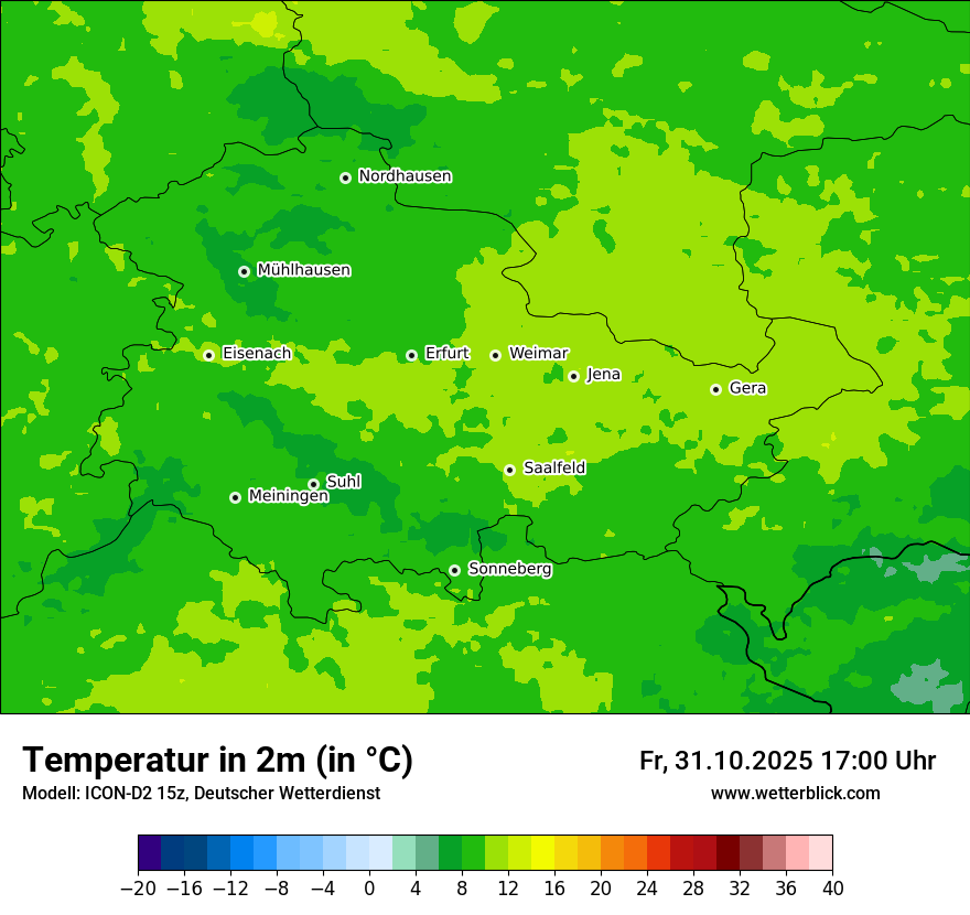 Modellkarten Temperatur Modellkarten Temperatur