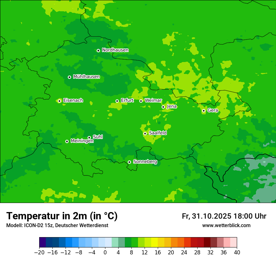 Modellkarten Temperatur Modellkarten Temperatur