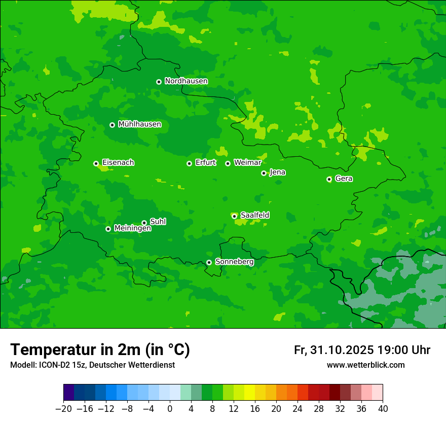 Modellkarten Temperatur Modellkarten Temperatur