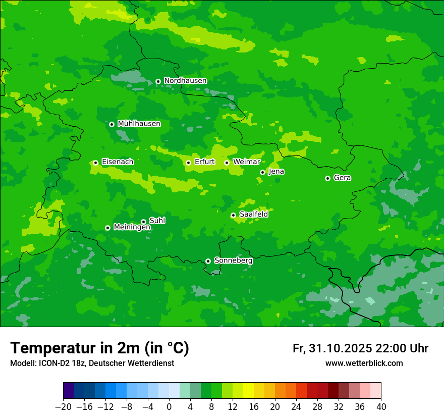 Modellkarten Temperatur Modellkarten Temperatur