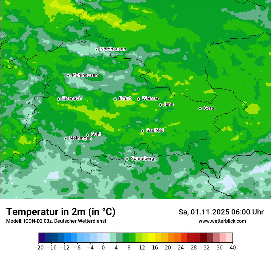 Modellkarten Temperatur Modellkarten Temperatur