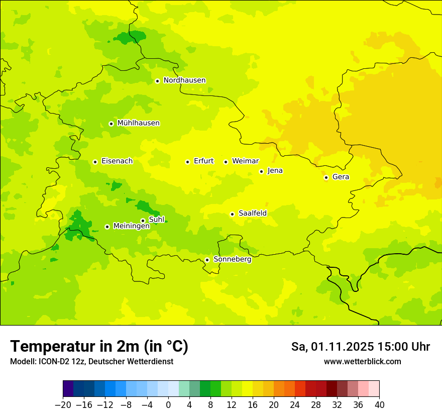 Modellkarten Temperatur Modellkarten Temperatur