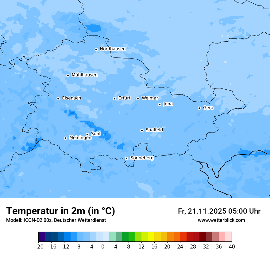 Modellkarten Temperatur