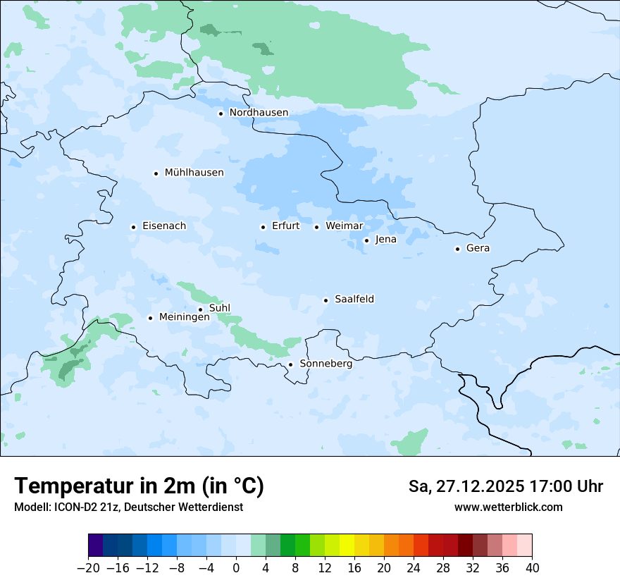 Modellkarten Temperatur