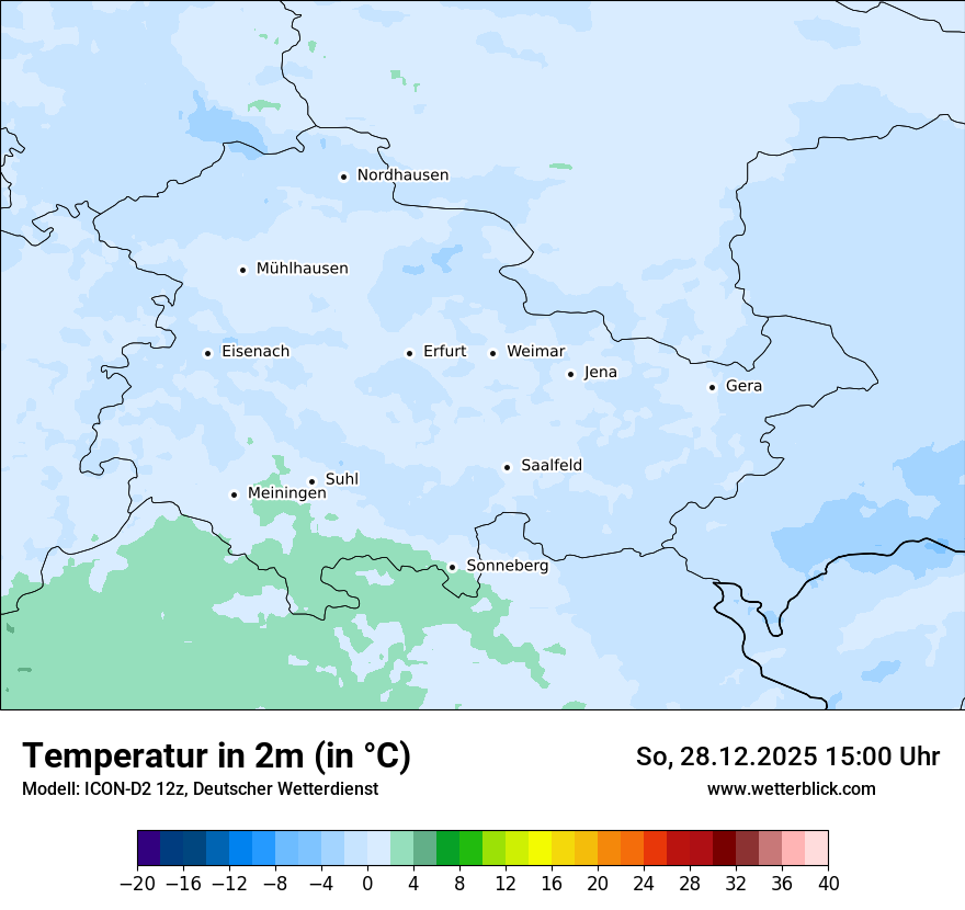 Modellkarten Temperatur