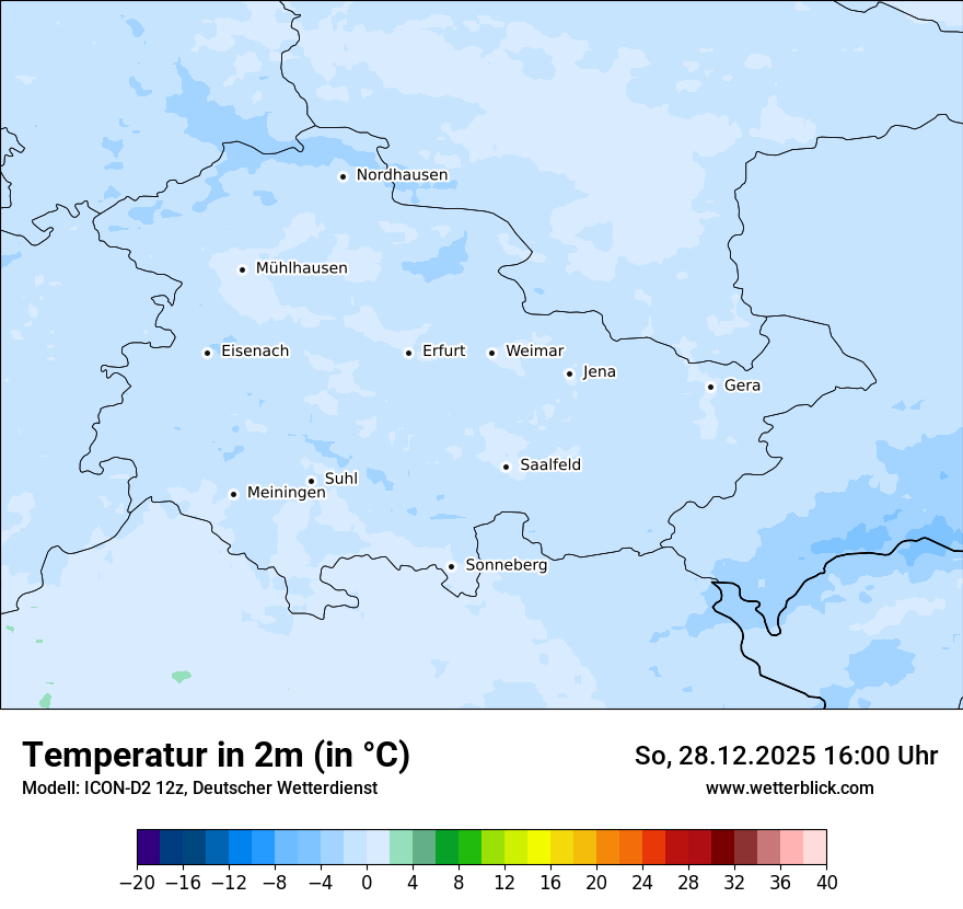 Modellkarten Temperatur