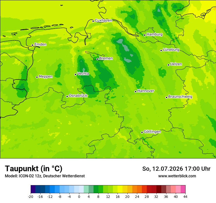 Modellkarte ICON-D2 – td – ni