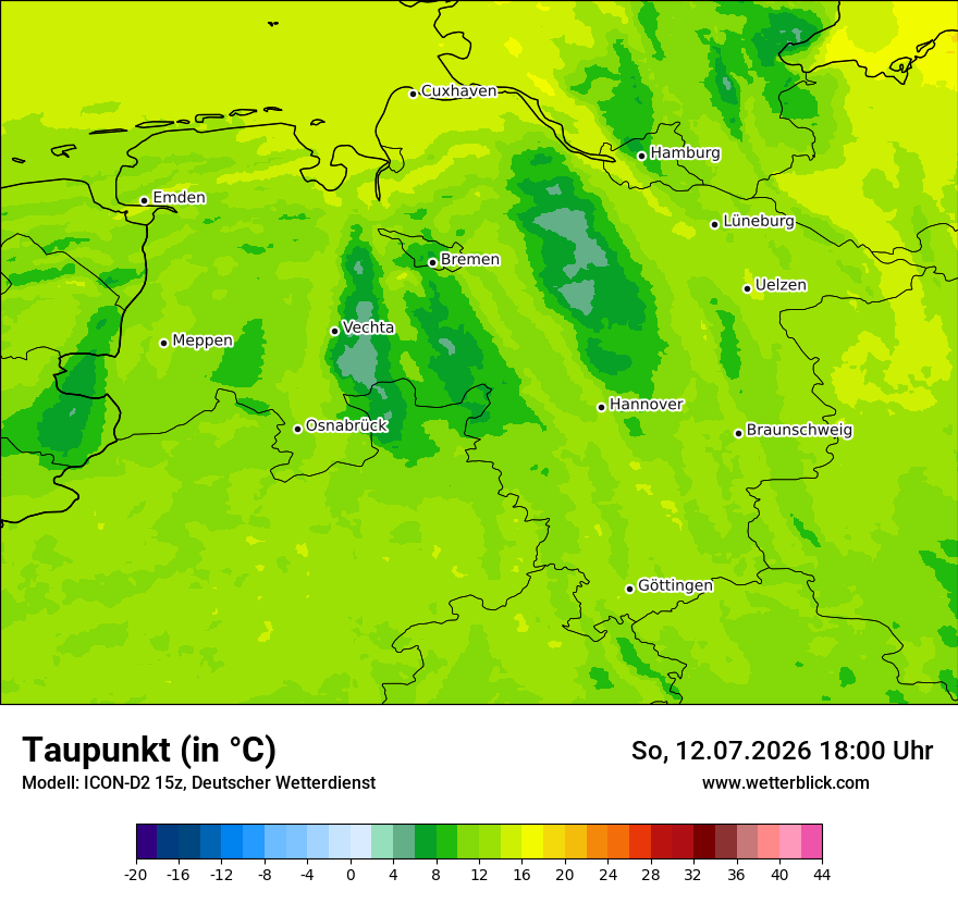 Modellkarte ICON-D2 – td – ni