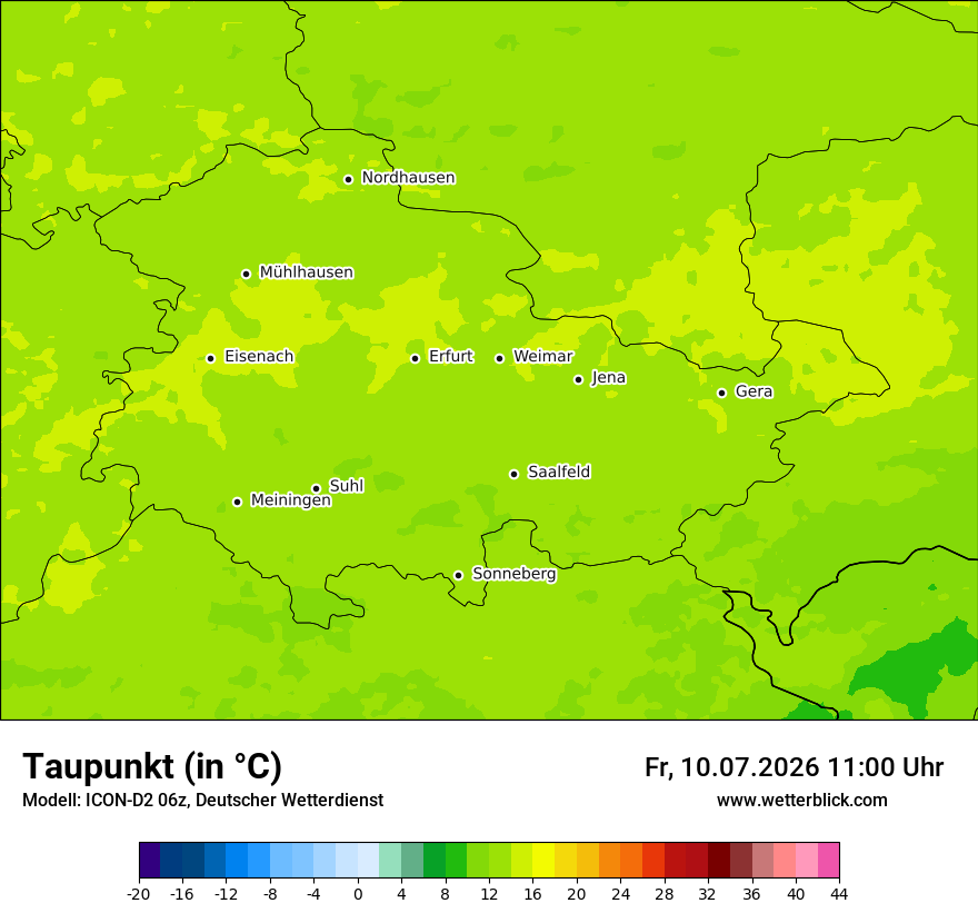 Modellkarte ICON-D2 – td – th