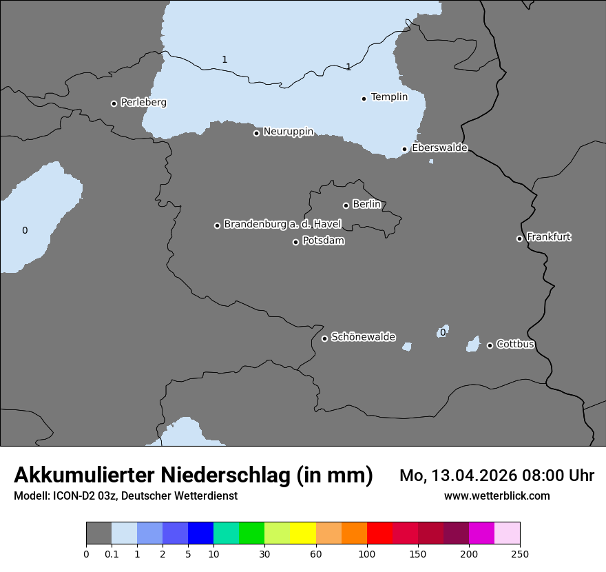 Modellkarte ICON-D2 – tot_prec – bb
