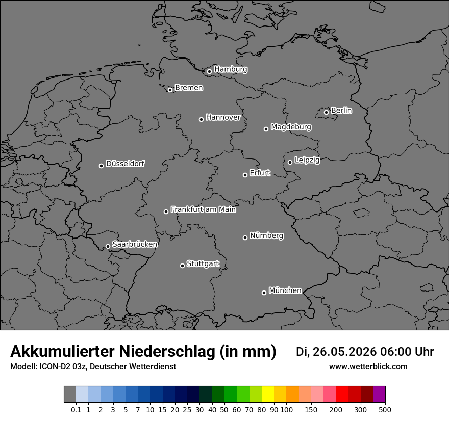 Modellkarte ICON-D2 – tot_prec – deutschland