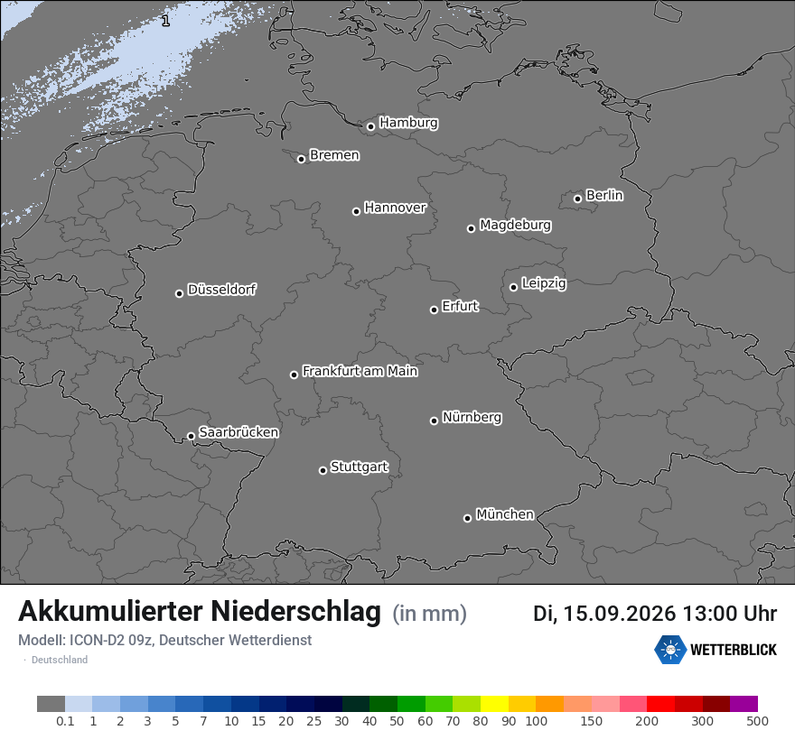 Modellkarte ICON-D2 – tot_prec – deutschland