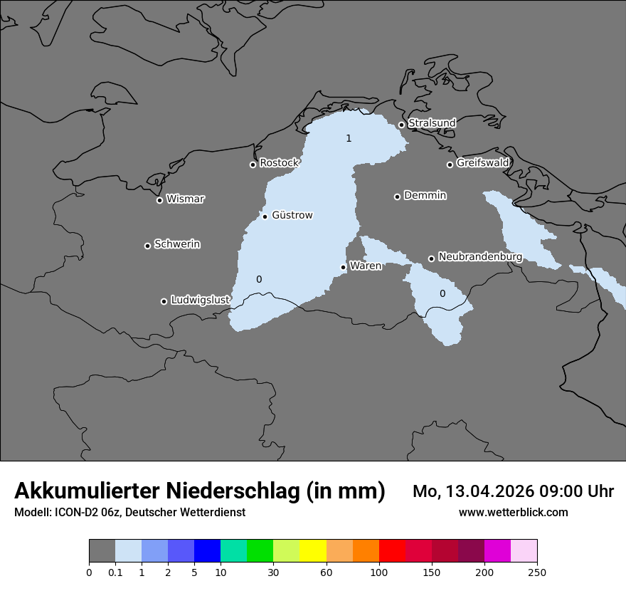 Modellkarte ICON-D2 – tot_prec – mv