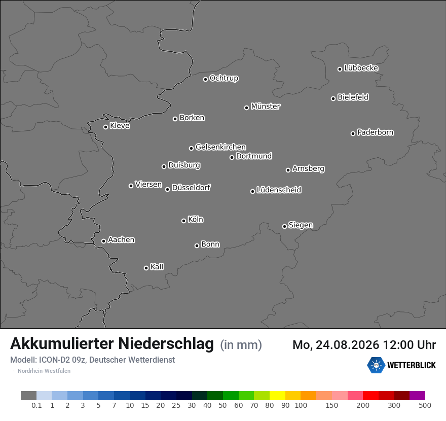 Modellkarte ICON-D2 – tot_prec – nrw