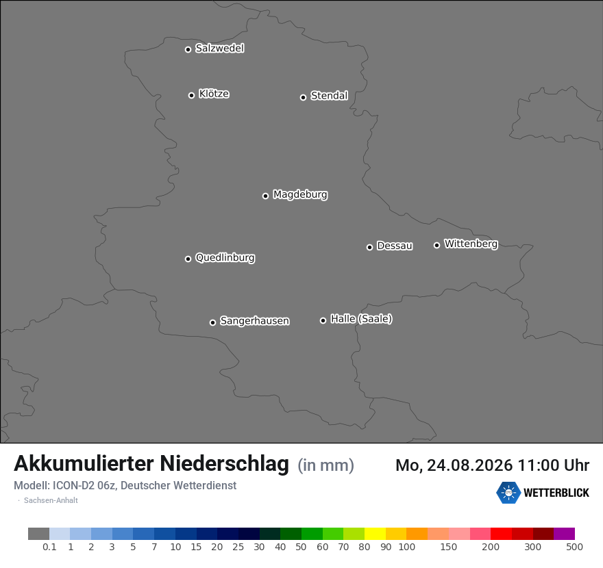 Modellkarte ICON-D2 – tot_prec – st