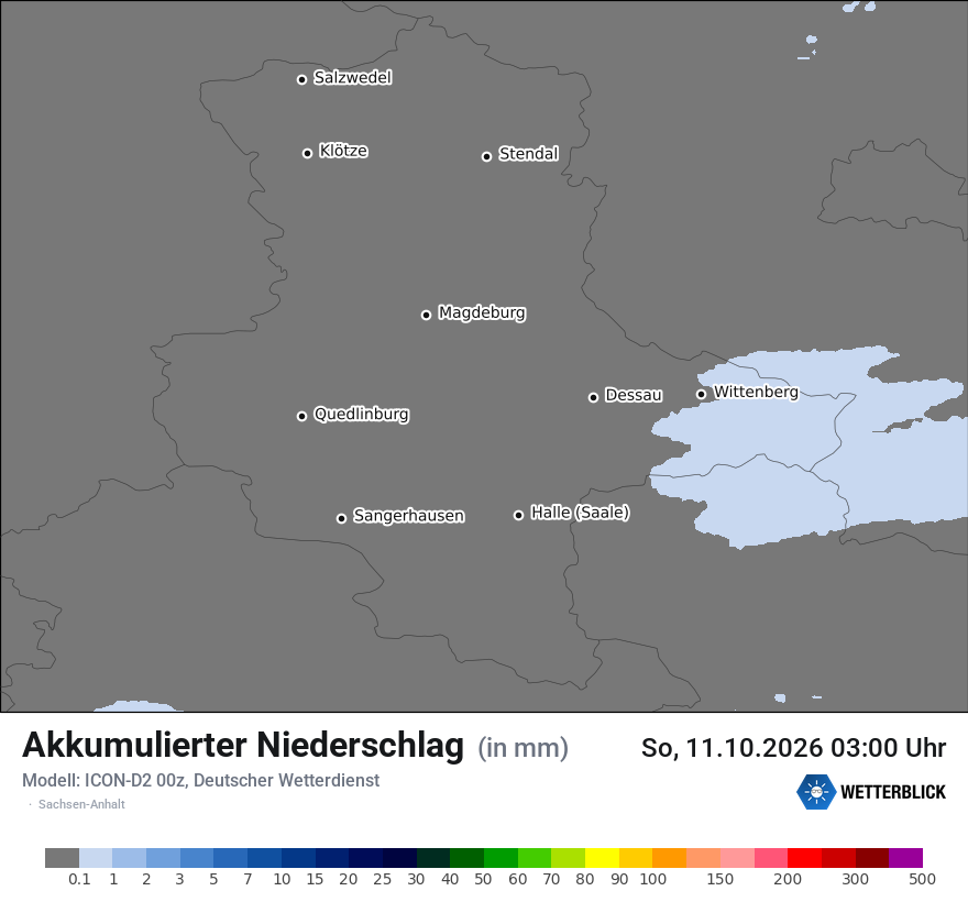 Modellkarte ICON-D2 – tot_prec – st