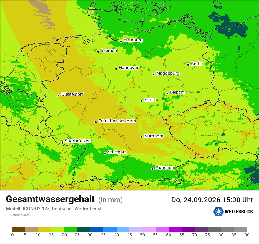 Modellkarte ICON-D2 – twater – deutschland