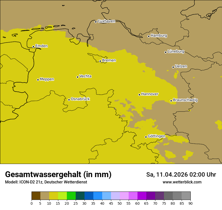 Modellkarte ICON-D2 – twater – ni