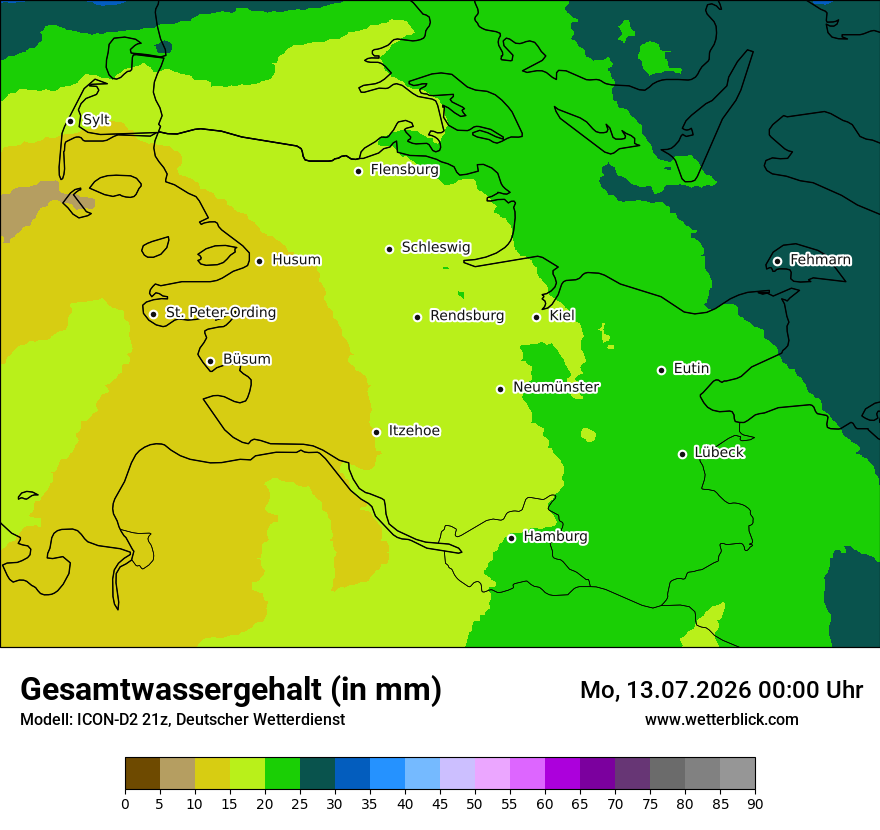 Modellkarte ICON-D2 – twater – sh