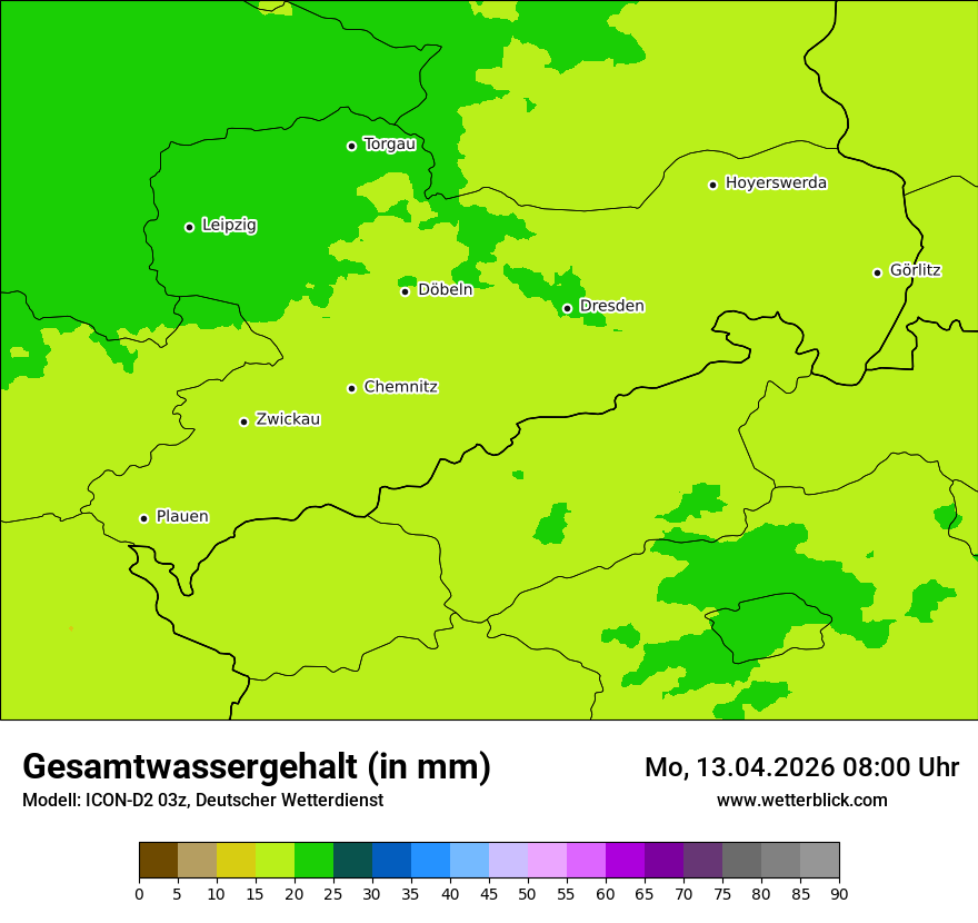 Modellkarte ICON-D2 – twater – sn