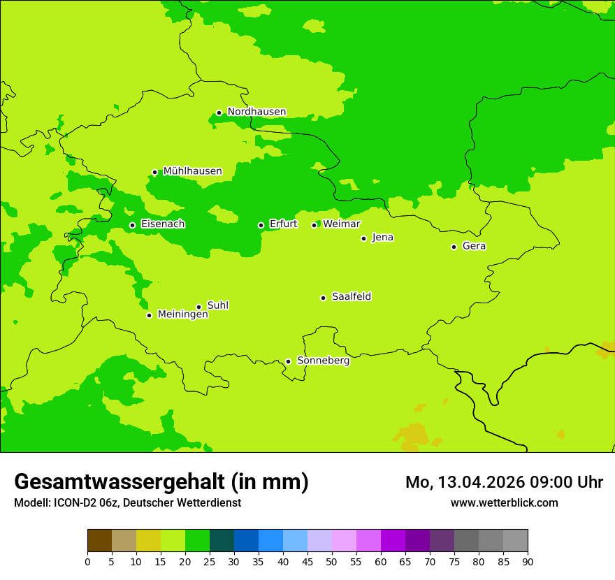 Modellkarte ICON-D2 – twater – th