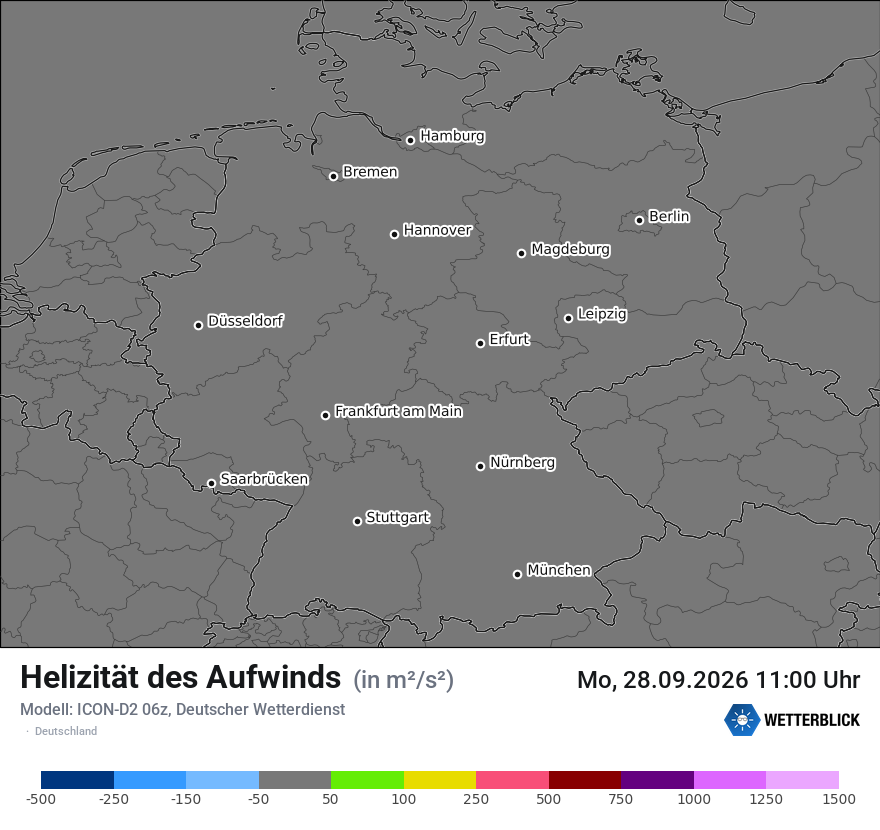 Modellkarte ICON-D2 – uh_max – deutschland