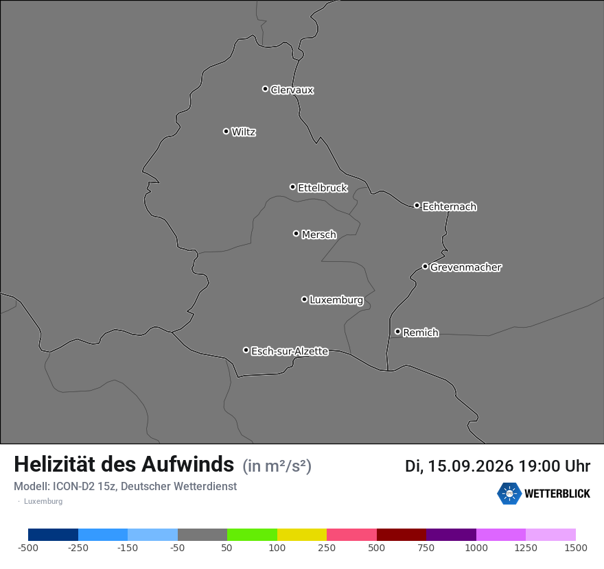 Modellkarte ICON-D2 – uh_max – luxemburg