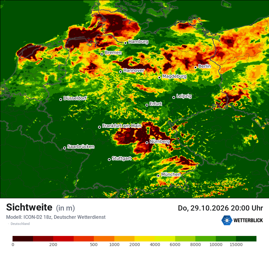Modellkarte ICON-D2 – vis – deutschland