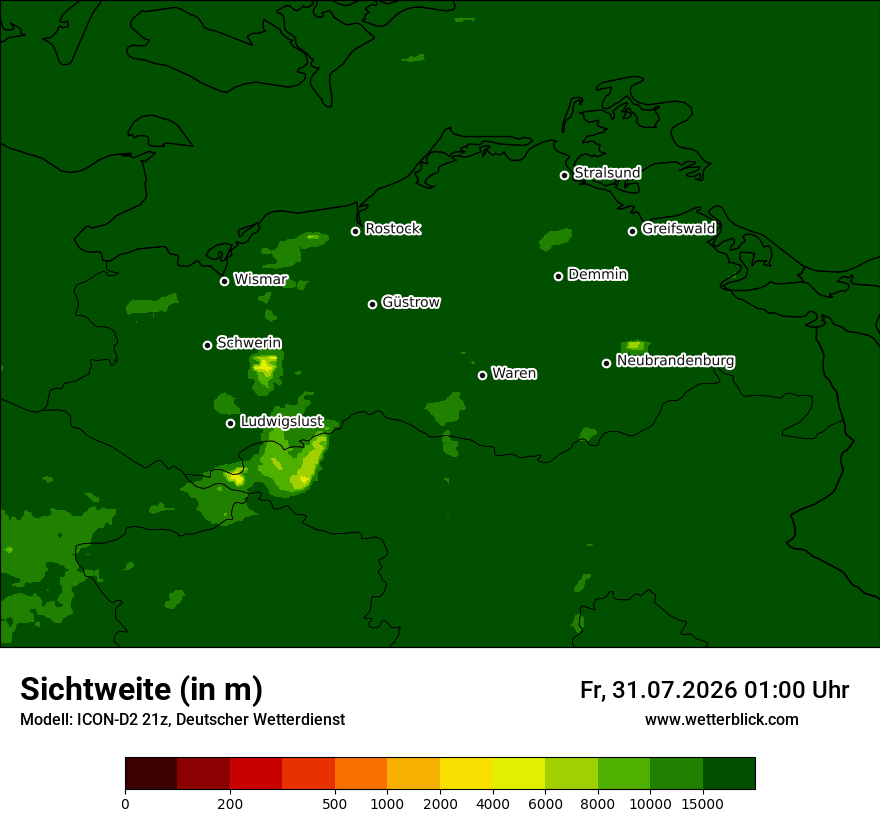 Modellkarte ICON-D2 – vis – mv