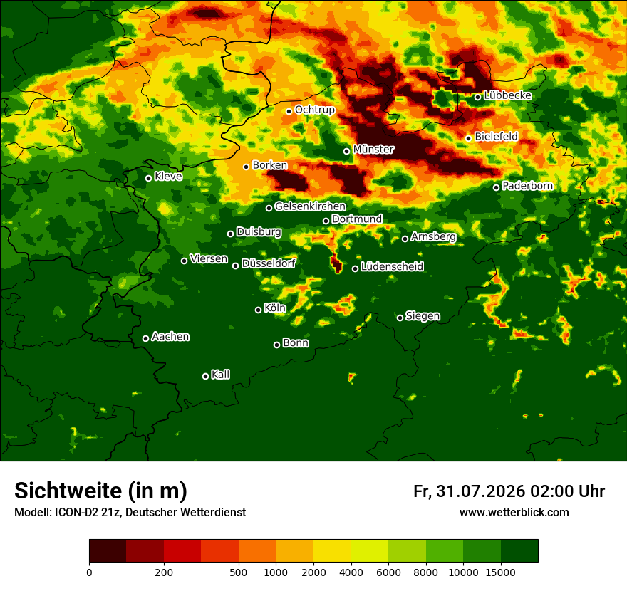 Modellkarte ICON-D2 – vis – nrw
