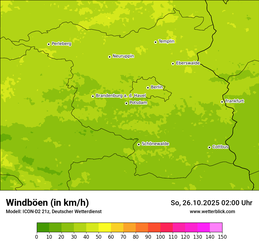 Modellkarten Windgeschwindigkeit Modellkarten Windgeschwindigkeit