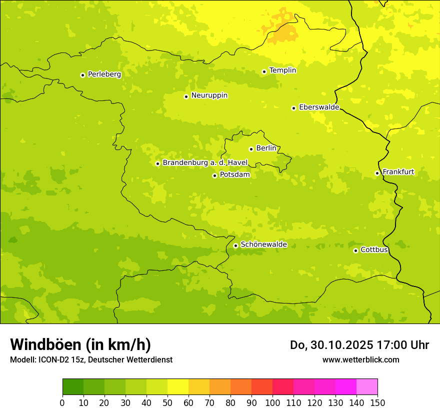 Modellkarten Windgeschwindigkeit Modellkarten Windgeschwindigkeit