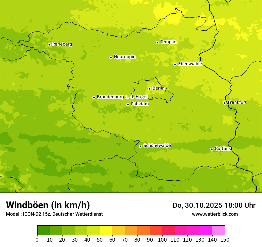Modellkarten Windgeschwindigkeit Modellkarten Windgeschwindigkeit