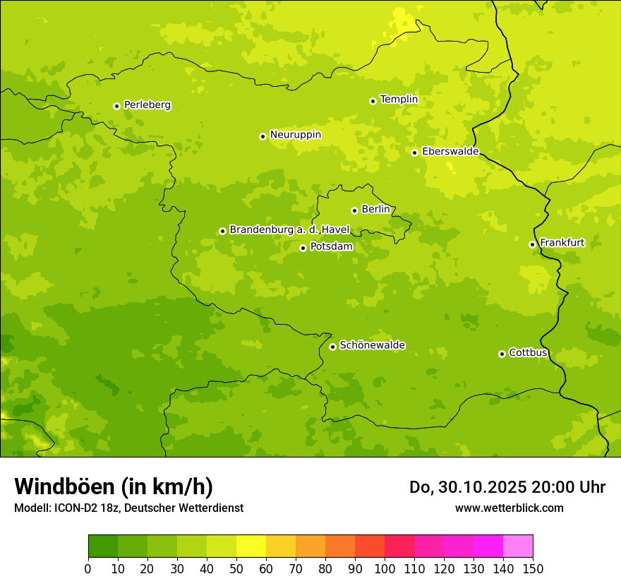 Modellkarten Windgeschwindigkeit Modellkarten Windgeschwindigkeit