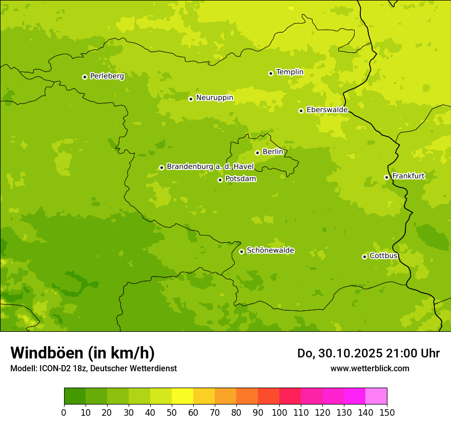 Modellkarten Windgeschwindigkeit Modellkarten Windgeschwindigkeit