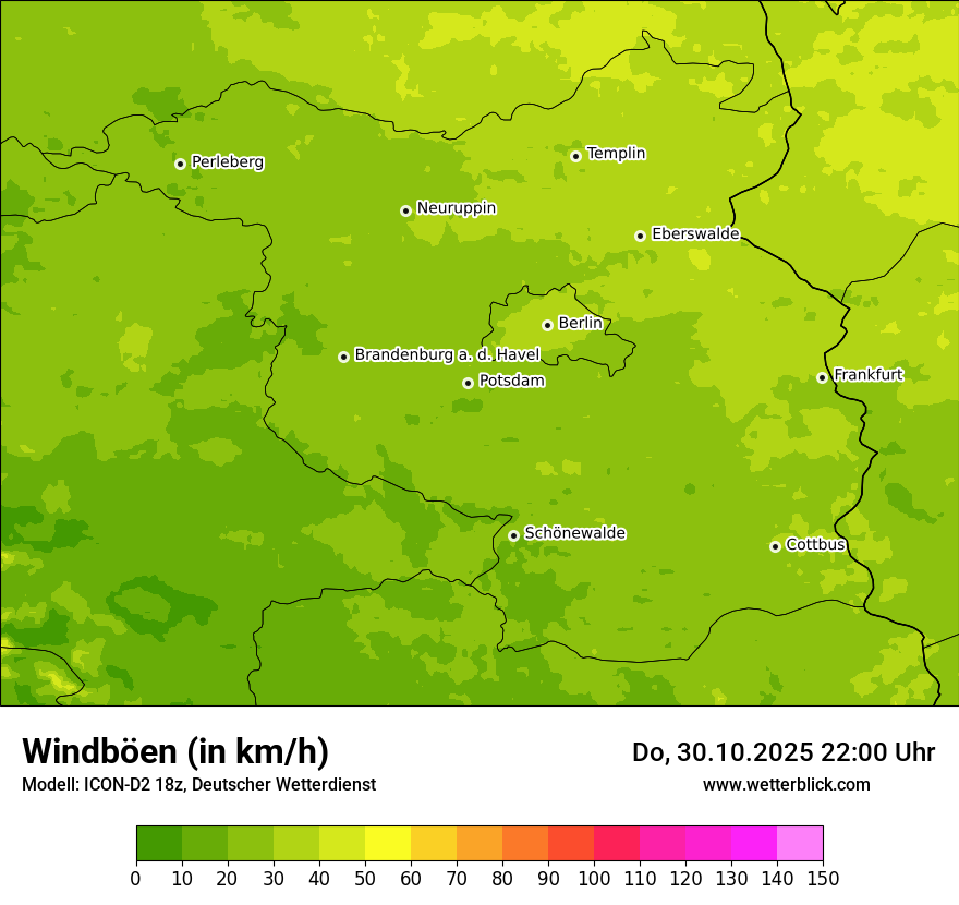 Modellkarten Windgeschwindigkeit Modellkarten Windgeschwindigkeit