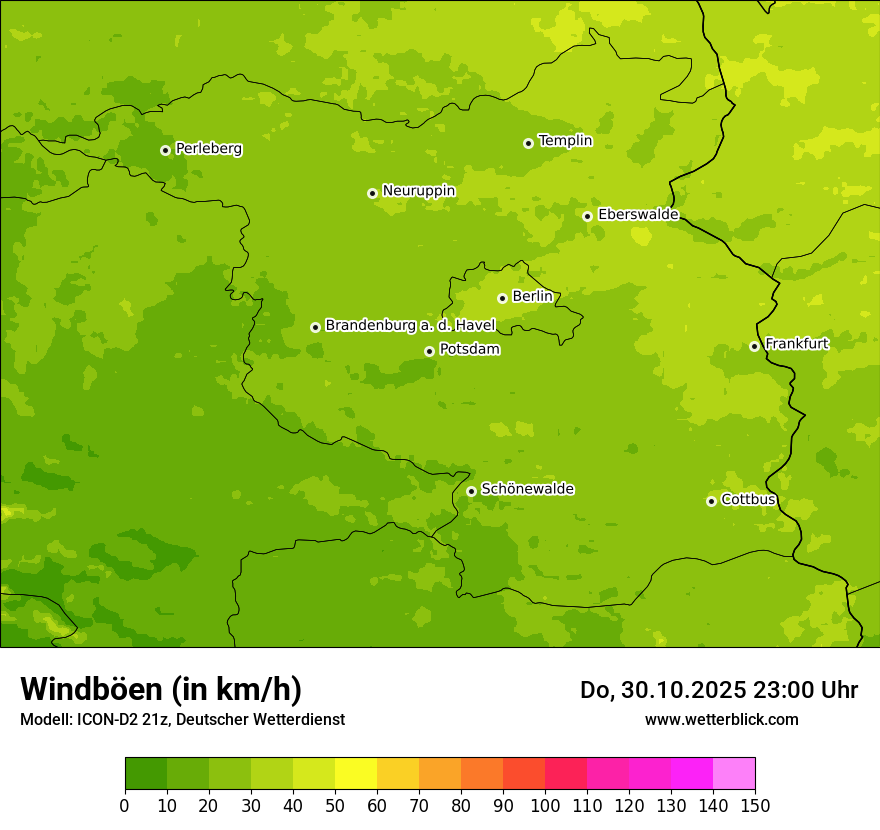 Modellkarten Windgeschwindigkeit Modellkarten Windgeschwindigkeit