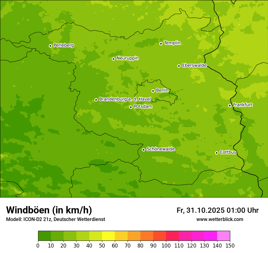 Modellkarten Windgeschwindigkeit Modellkarten Windgeschwindigkeit