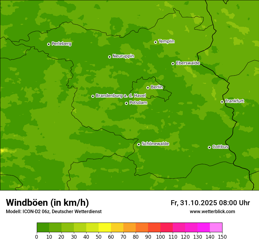 Modellkarten Windgeschwindigkeit Modellkarten Windgeschwindigkeit