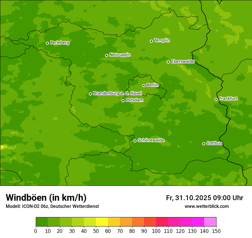 Modellkarten Windgeschwindigkeit Modellkarten Windgeschwindigkeit