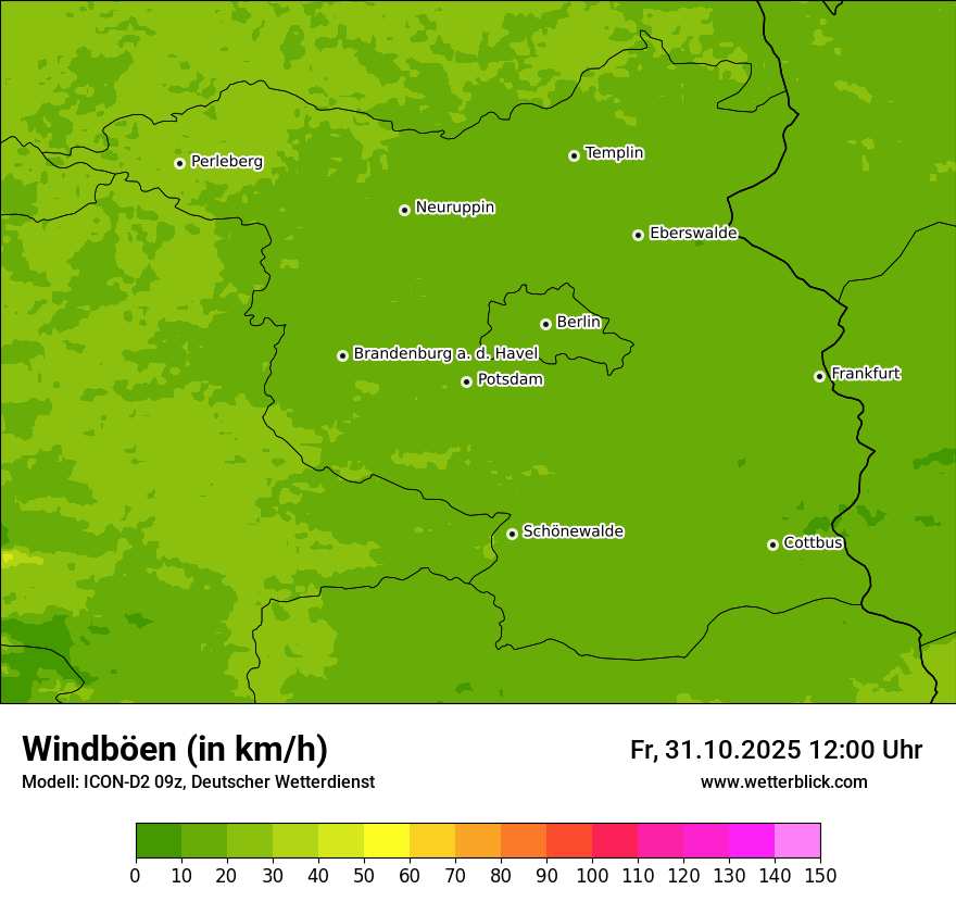 Modellkarten Windgeschwindigkeit Modellkarten Windgeschwindigkeit