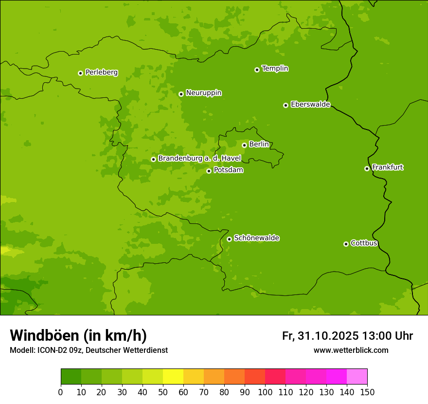 Modellkarten Windgeschwindigkeit Modellkarten Windgeschwindigkeit