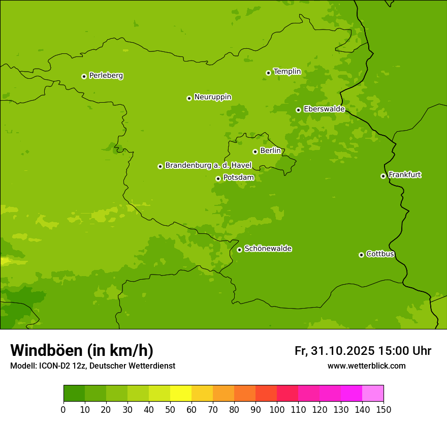 Modellkarten Windgeschwindigkeit Modellkarten Windgeschwindigkeit