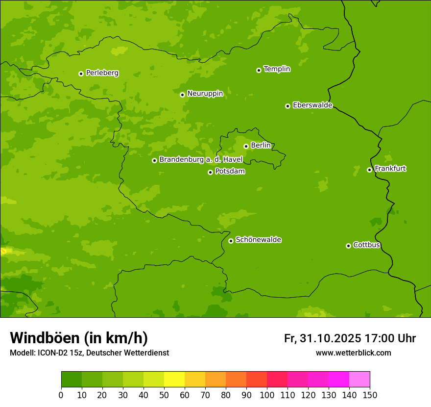 Modellkarten Windgeschwindigkeit Modellkarten Windgeschwindigkeit