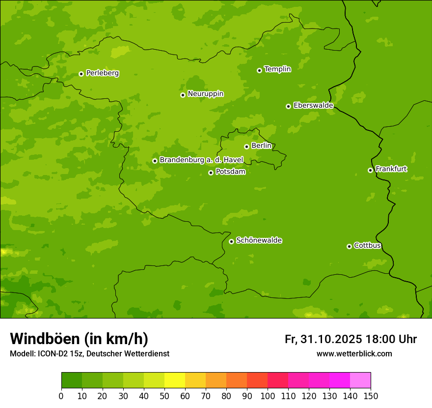 Modellkarten Windgeschwindigkeit Modellkarten Windgeschwindigkeit