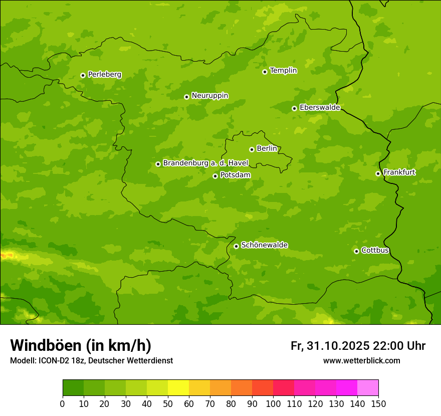 Modellkarten Windgeschwindigkeit Modellkarten Windgeschwindigkeit