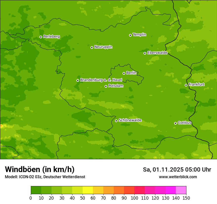 Modellkarten Windgeschwindigkeit Modellkarten Windgeschwindigkeit