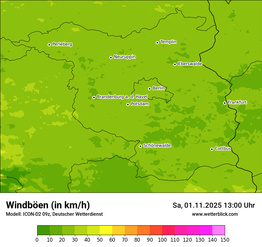 Modellkarten Windgeschwindigkeit Modellkarten Windgeschwindigkeit