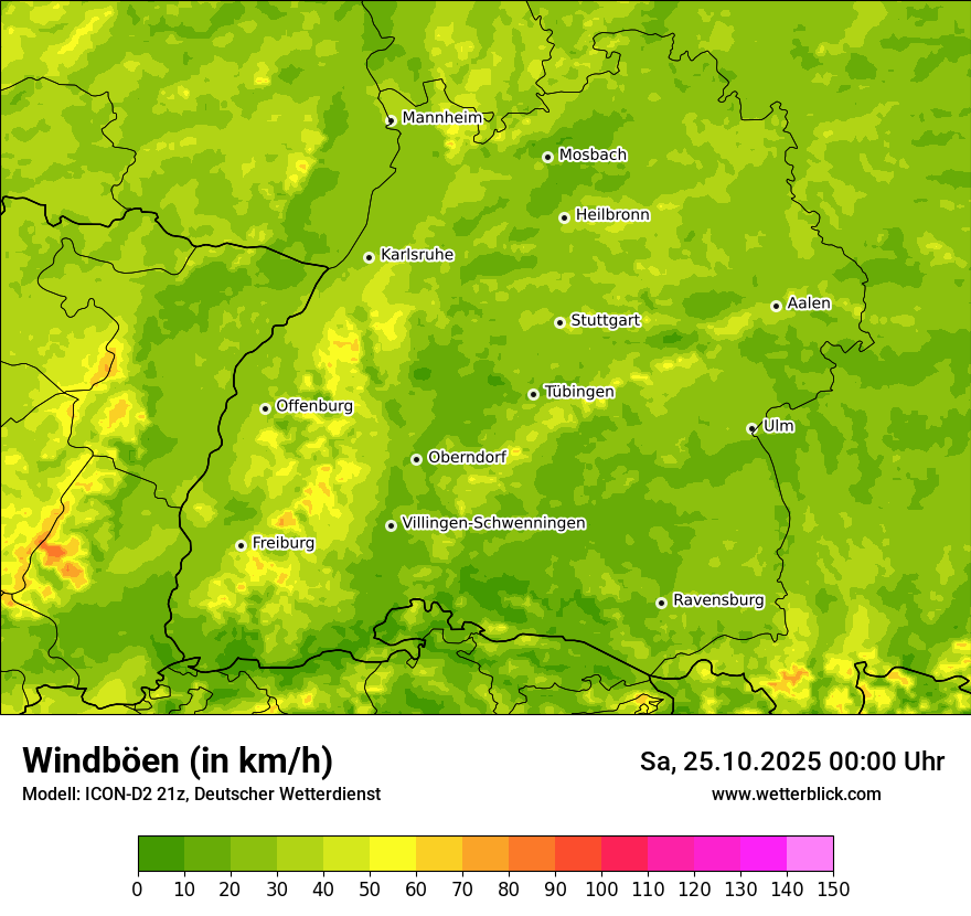 Modellkarten Windgeschwindigkeit Modellkarten Windgeschwindigkeit