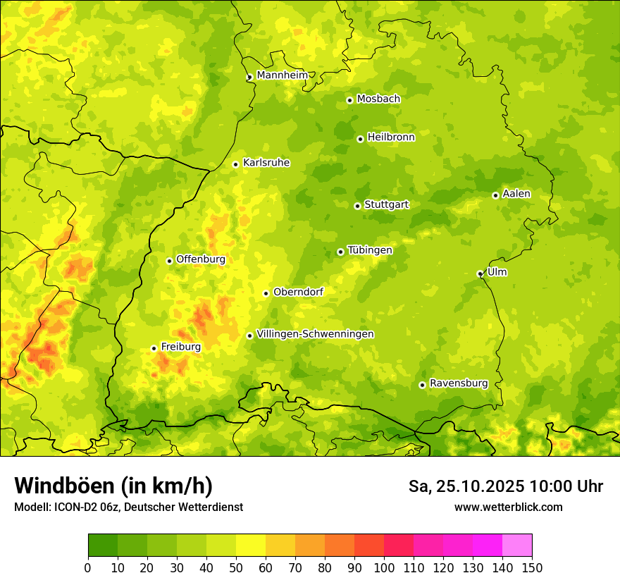 Modellkarten Windgeschwindigkeit Modellkarten Windgeschwindigkeit